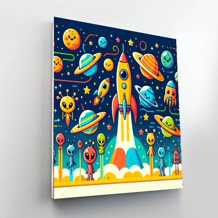 Fantastic Space Expedition Numbered Painting Kits