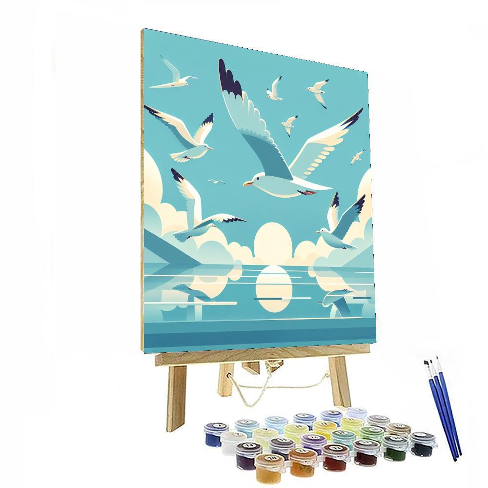 Glorious Gulls Numbered Painting Kits
