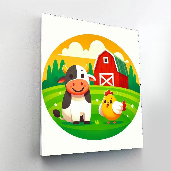 Friendly Farm Frolic Paint By Color