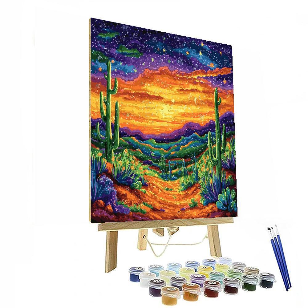 Frida Kahlo Inspired Desert Soul Reverie  Paint By Numbers Art