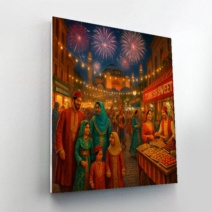 Eid Al-fitr Festivities - Istanbul, Turkey Paint By Numbers Art