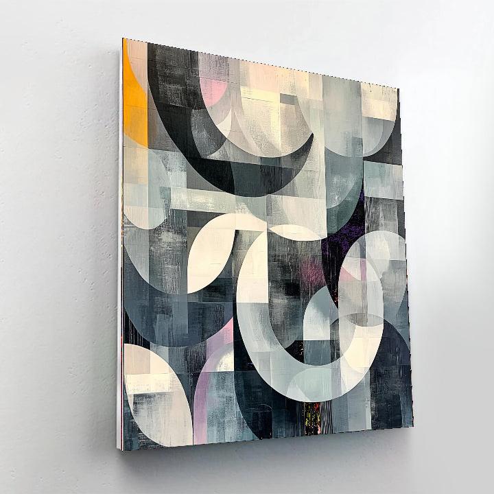 Banksy Inspired Fading Echoes  Number Painting