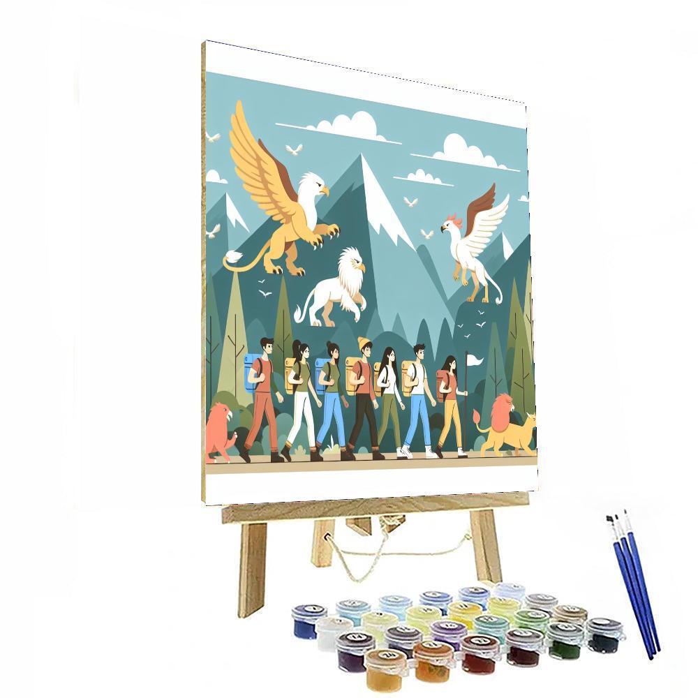 Mystic Mountain Trail Paint By Color