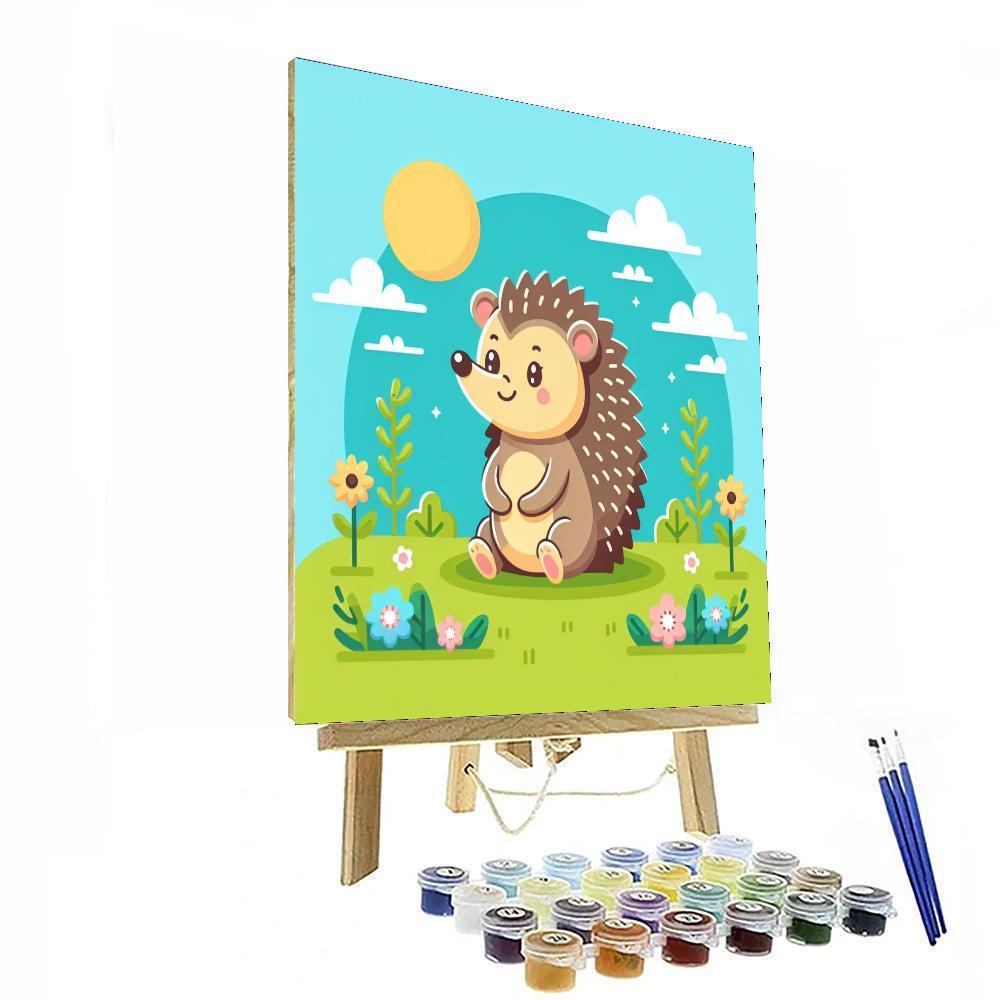 Friendly Hedgehog Paint By Numbers