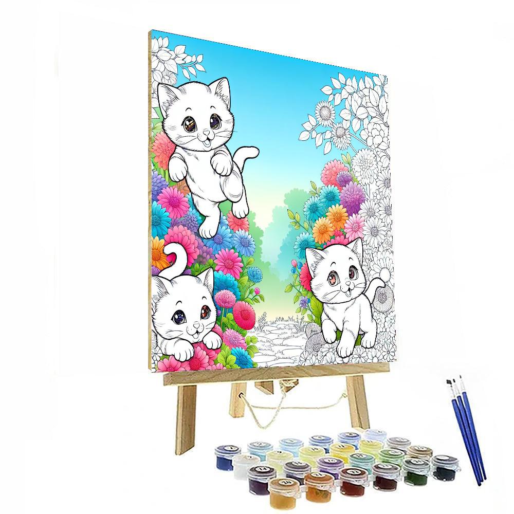 Wandering Kittens Numbered Painting Kits