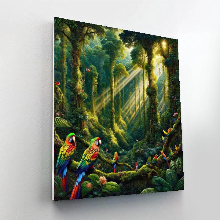 Magical Rainforest Harmony Painting By Numbers Kit