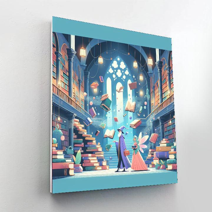 The Enchanted Library Paint By Number