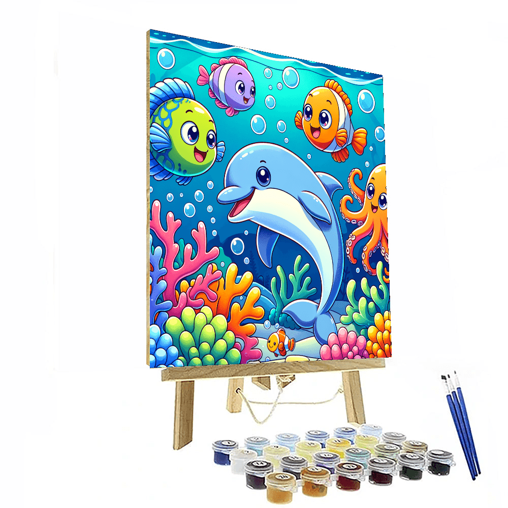 Colorful Underwater Expedition DIY Paint By Numbers