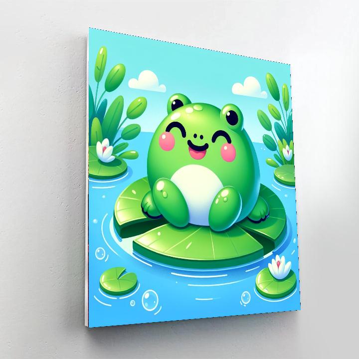 Happy Frog Paint By Number