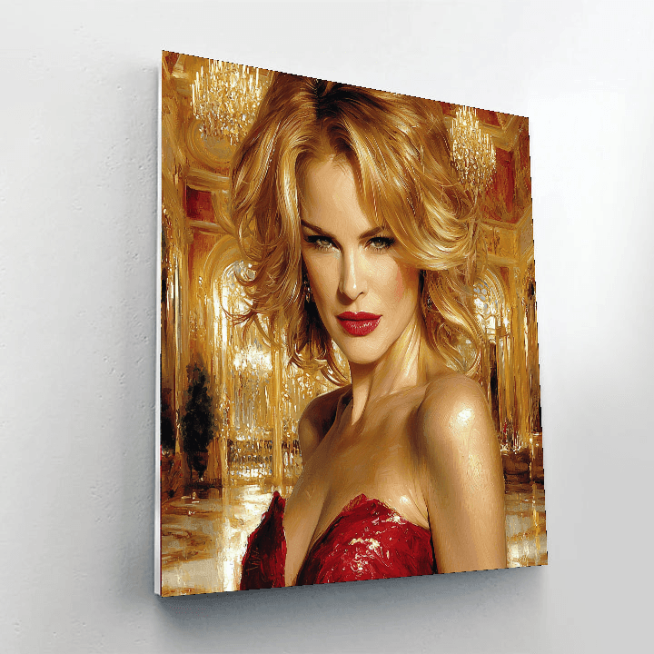 Nicole Kidman: The Golden Aura Of A Screen Siren Painting Number Kit