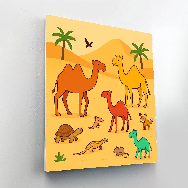 Adventurous Desert Safari Numbered Painting Kits
