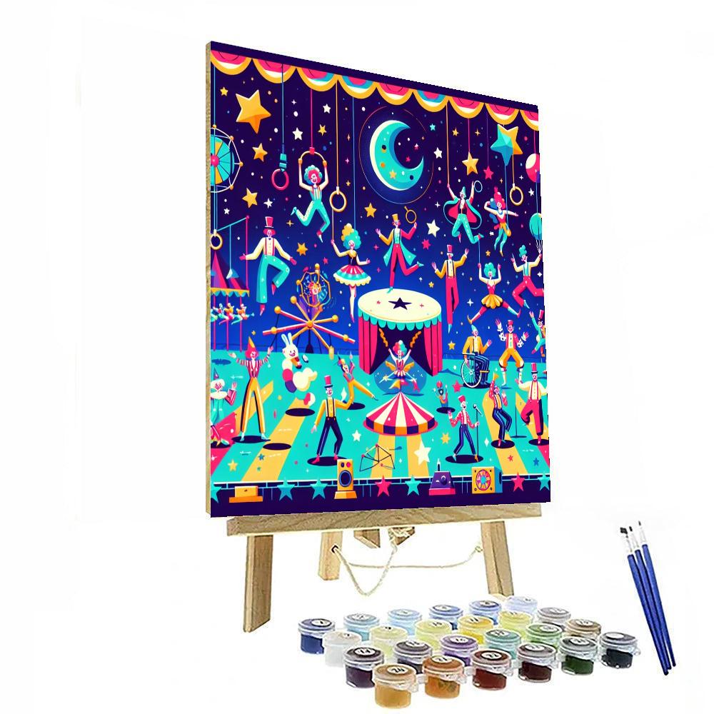 Celestial Circus Spectacle Painting By Numbers Kit