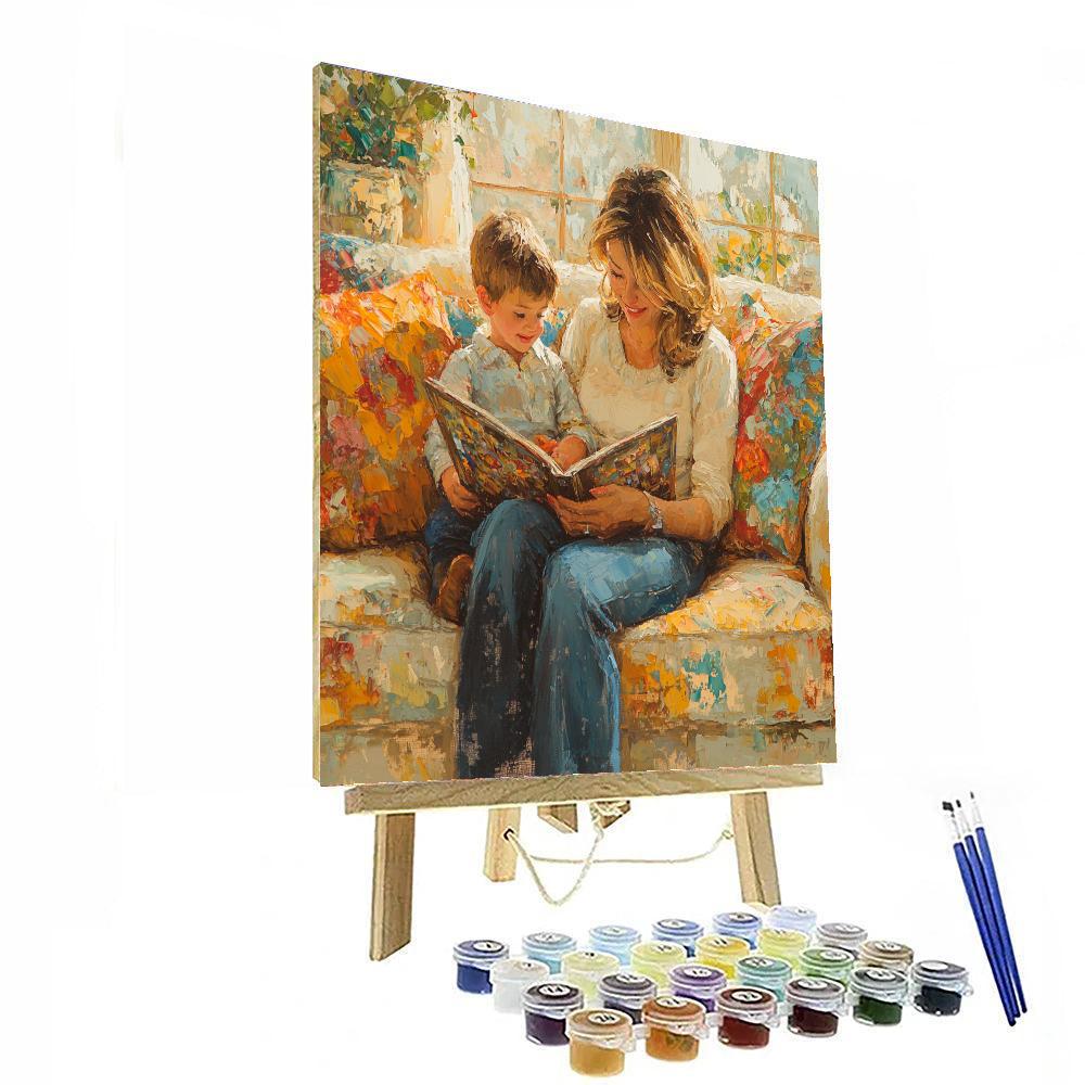 Cuddling On The Couch Paint By Number