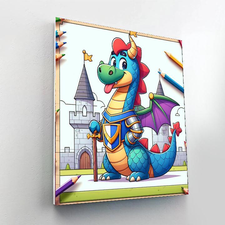 Royal Dragon Knight Adventure Numbered Painting Kits