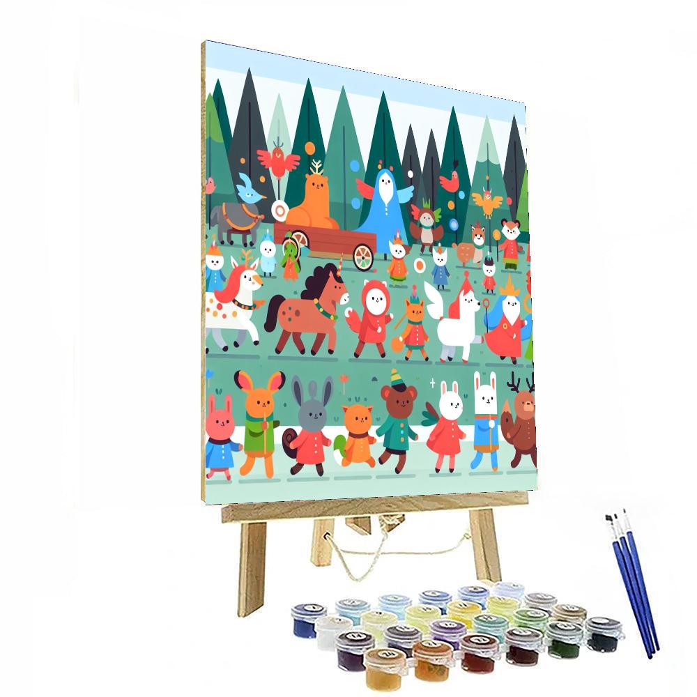 Grand Forest Parade Painting Number Kit