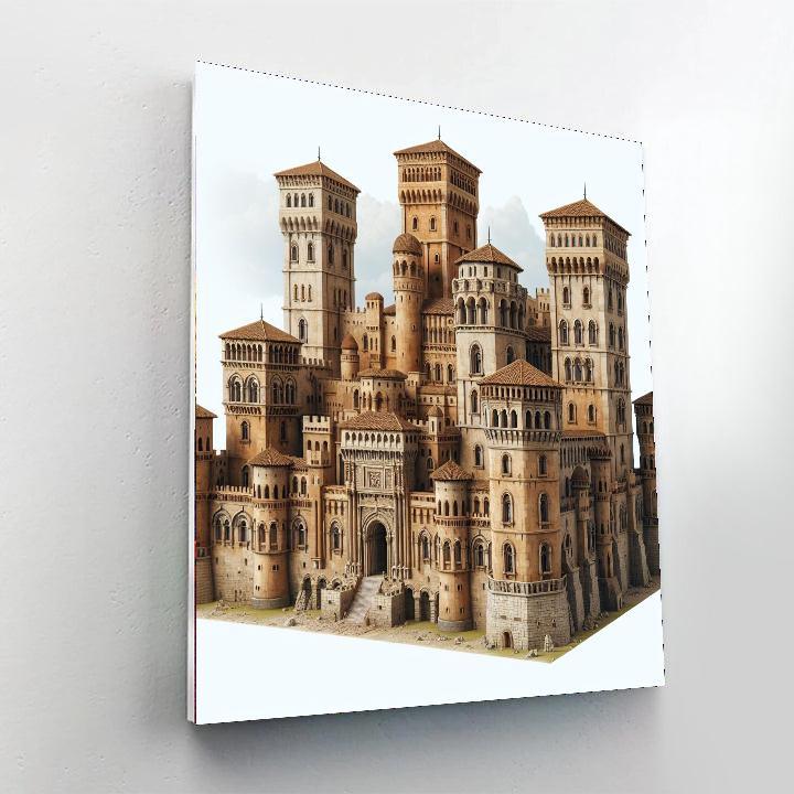 Medieval Castle Mystery DIY Paint By Numbers