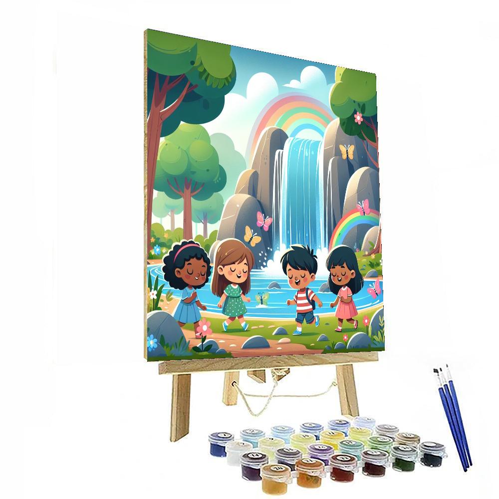 Wondrous Waterfall Whimsy Numbered Painting Kits