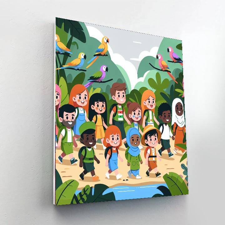 Tropical Jungle Quest Number Painting