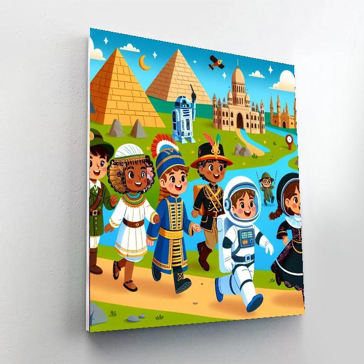 Adventurous Time Travelers Paint By Numbers