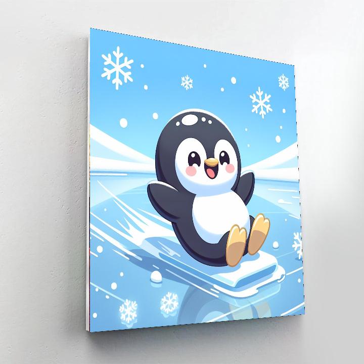 Pint-sized Penguin Paint By Numbers