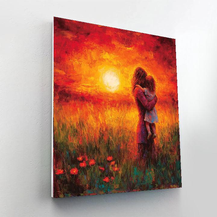 Crimson Sunset Hugs Paint By Numbers