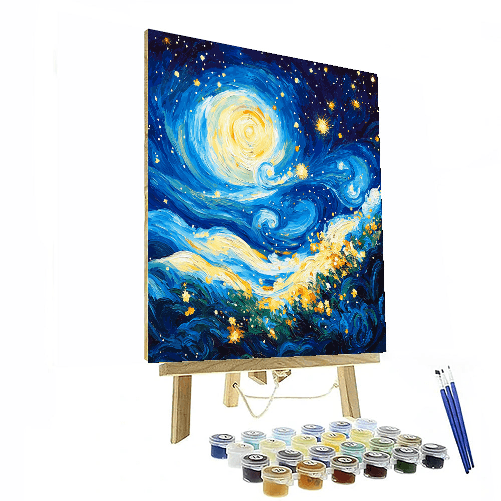 Vincent Van Gogh Inspired Cosmic Connection  Paint By Numbers Art