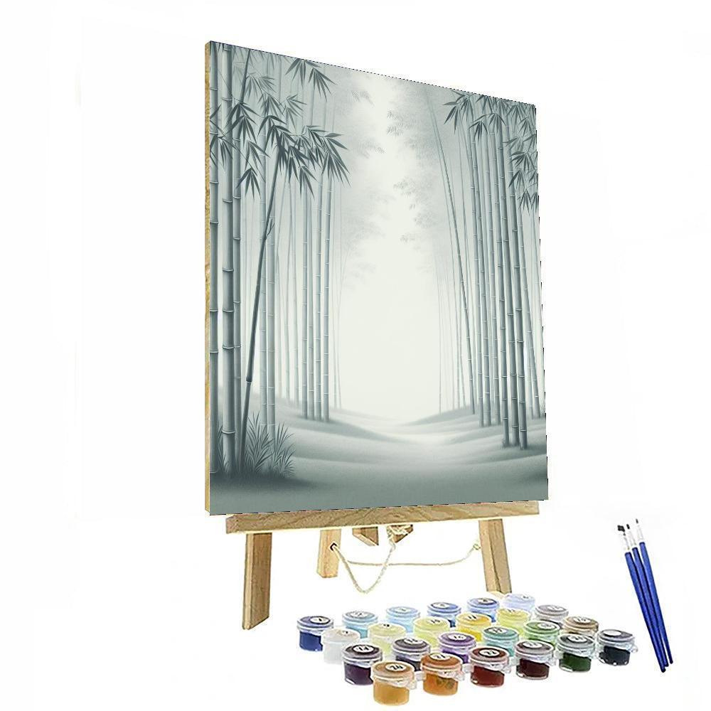 Meditative Bamboo Retreat Paint By Number