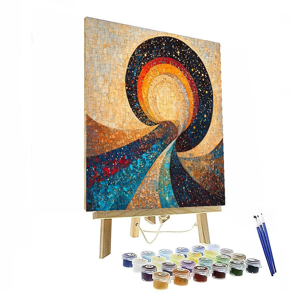 Gustav Klimt Inspired Awakening Of Spirit  Number Painting