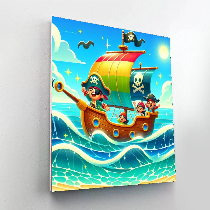 Adventure Time Pirates Paint By Numbers Art
