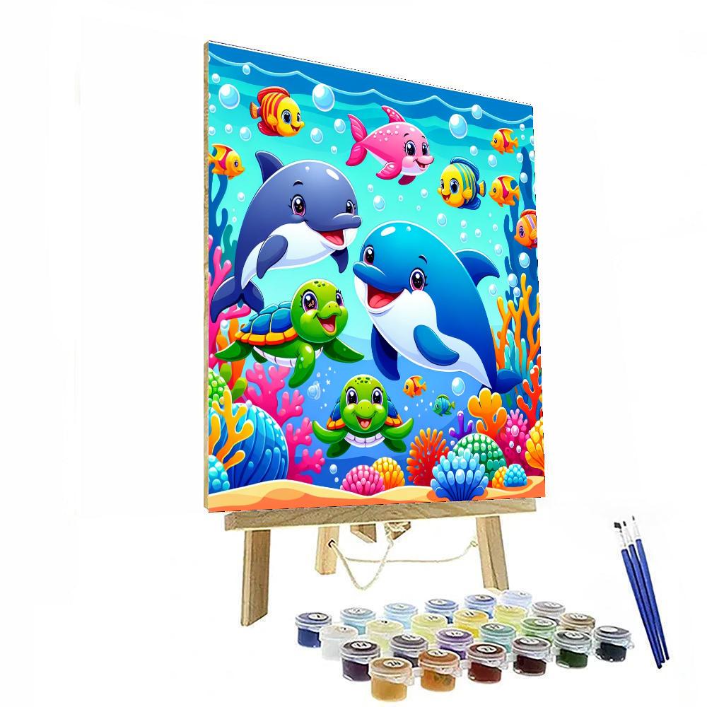 Magical Underwater Journey Painting Number Kit