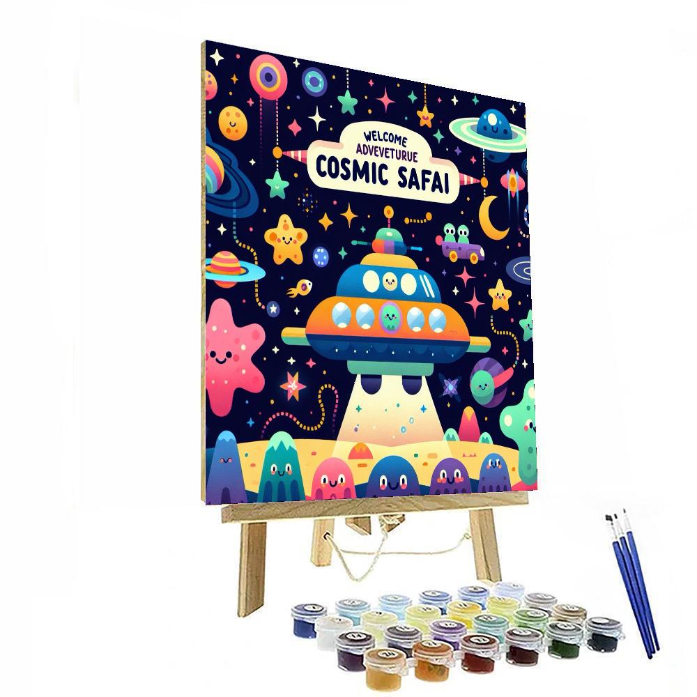 Stardust Safari Paint By Numbers Art