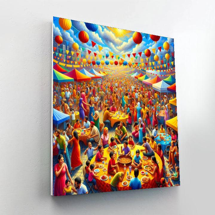 Dynamic Summer Festival Painting By Numbers Kit