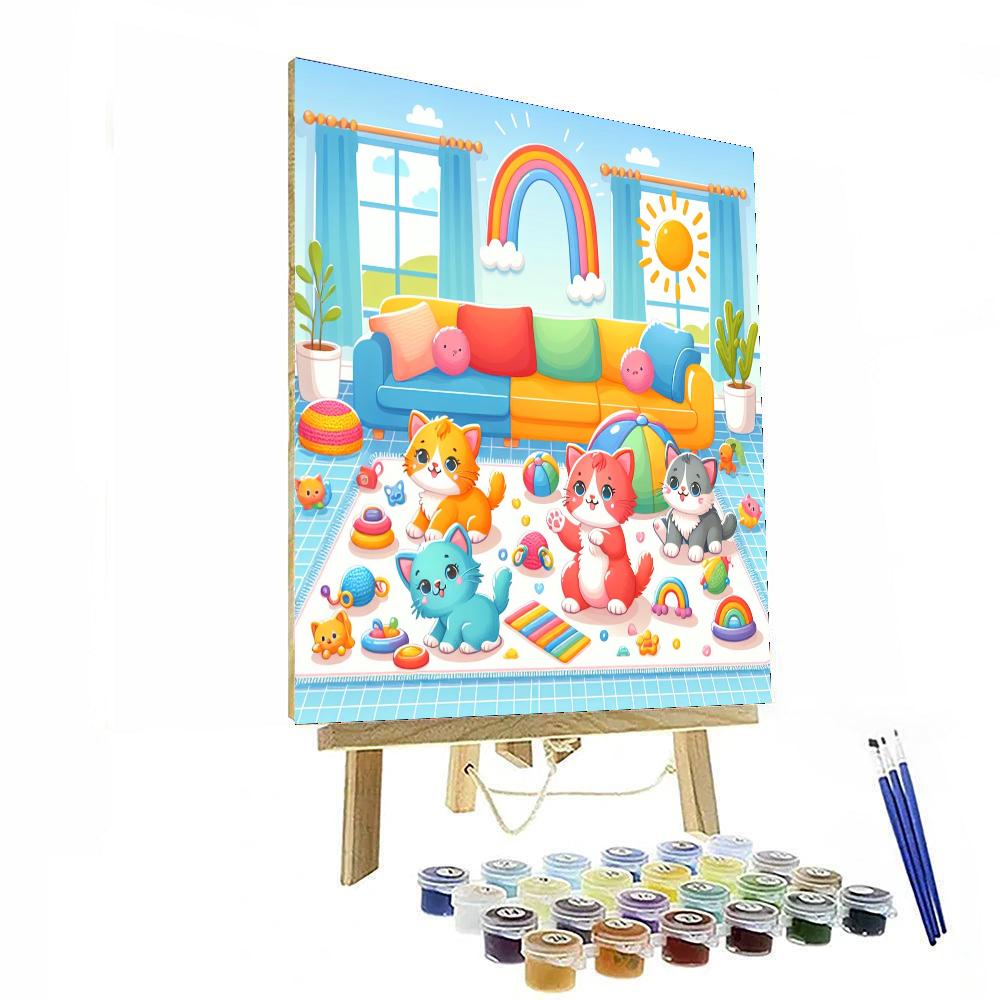 Curious Little Kittens DIY Paint By Numbers