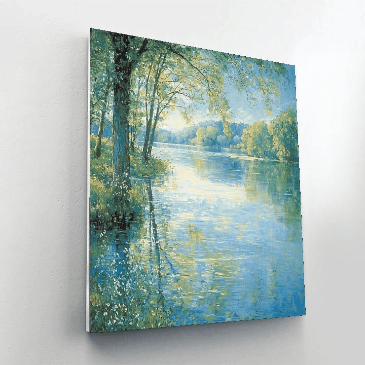 Pierre-Auguste Renoir Inspired Serene Reflections - DIY Painting By Numbers Kit