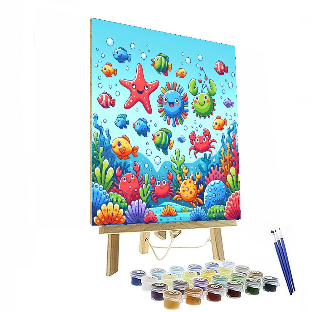 Undersea Party Painting Number Kit