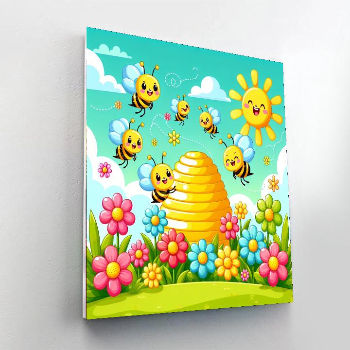 The Busy Bees Painting Number Kit