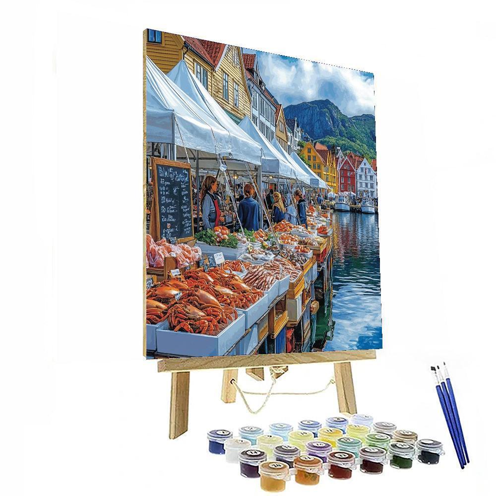 Bergen Fish Market - Bergen Paint By Numbers