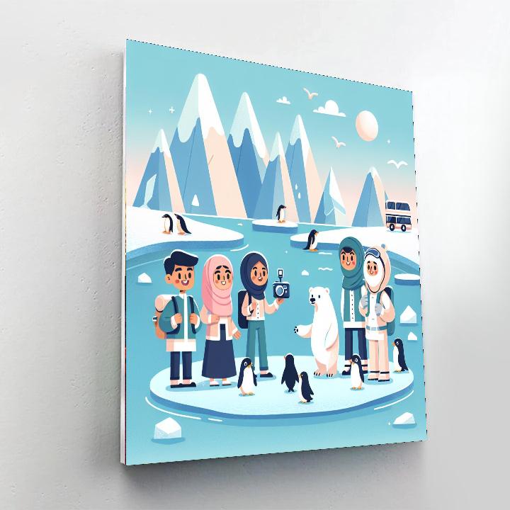 Polar Explorer Painting Number Kit