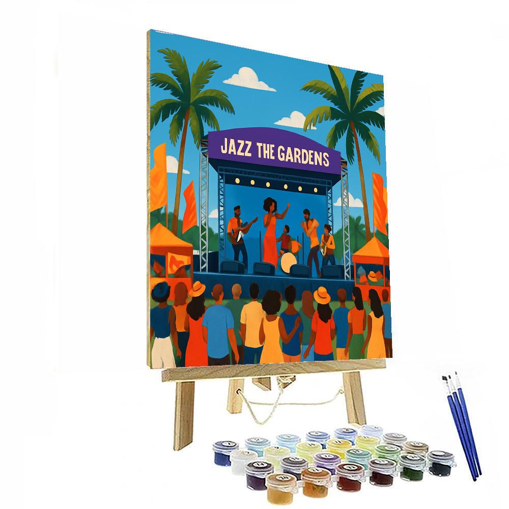 Jazz In The Gardens - Usa Numbered Painting Kits