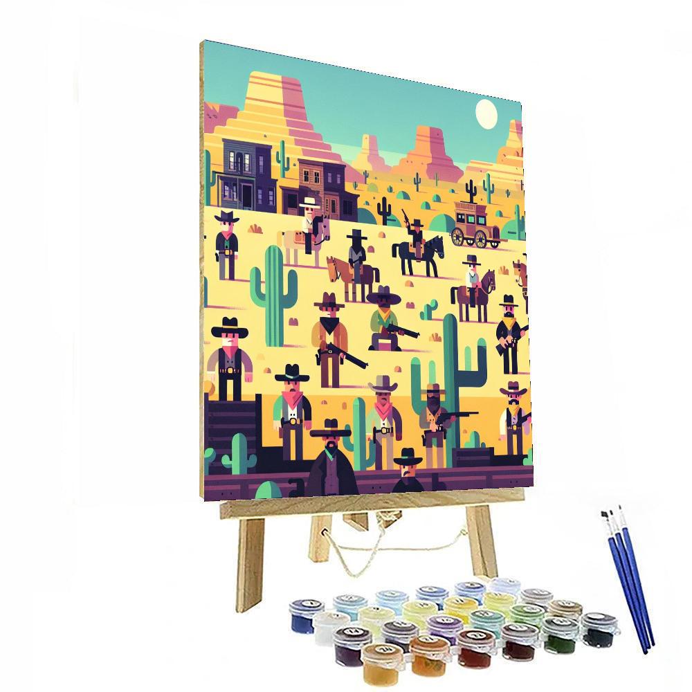 Wacky Wild West Adventure Paint By Numbers Art