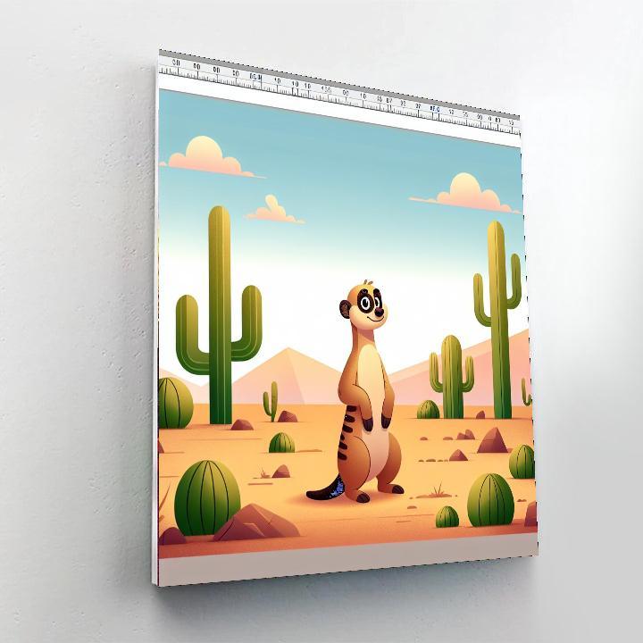 Mellow Meerkat Painting By Numbers Kit