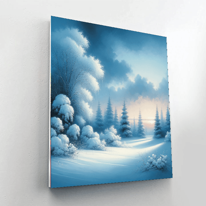 Winter Twilight Tranquility Numbered Painting Kits