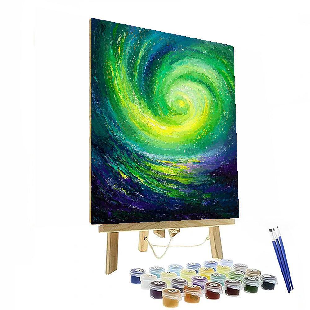 Georges Seurat Inspired Dreamy Aurora  Paint By Numbers Art