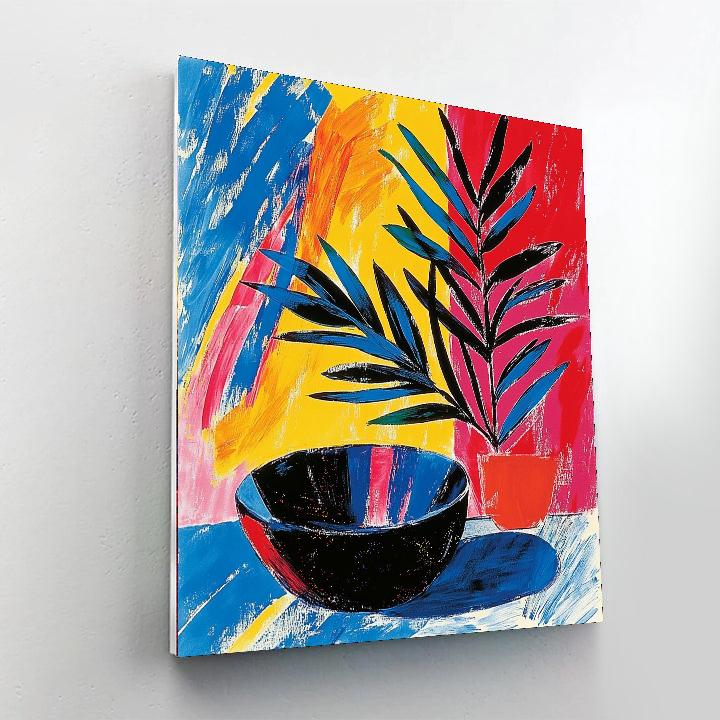 Matisse Inspired Dynamic Forms  Number Painting
