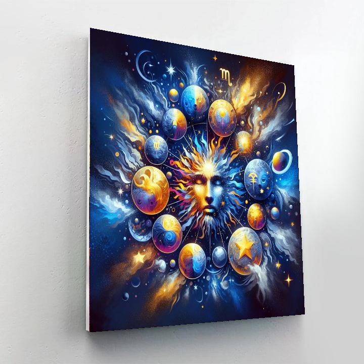 Cosmic Zodiac Signs Paint By Numbers Art