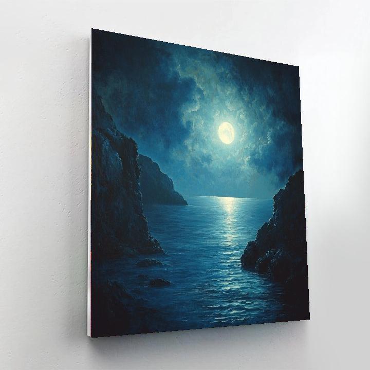 William Blake Inspired Twilight Ocean Mystique  Painting By Numbers Kit