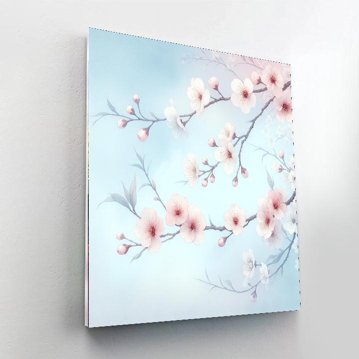Radiant Cherry Blossom Dreams Paint By Numbers