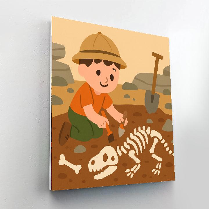 Fossil Hunter's Camp Painting By Numbers Kit