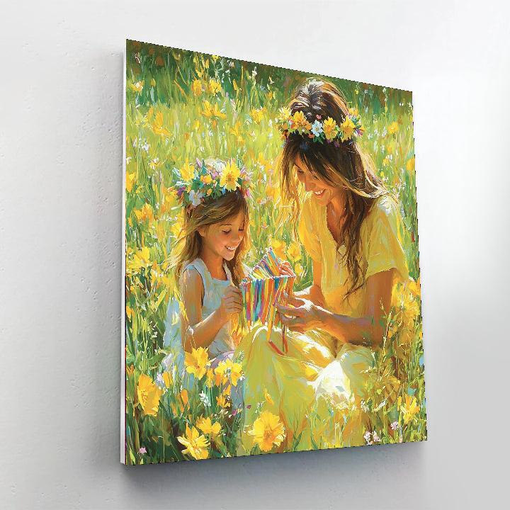 Flower Crown Celebration DIY Paint By Numbers