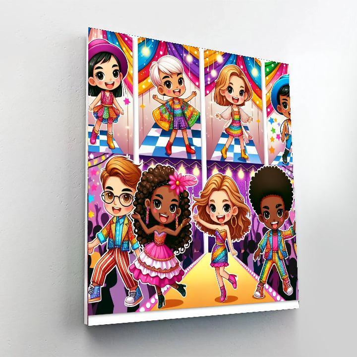 Fabulous Fashion Frenzy Paint By Numbers Art